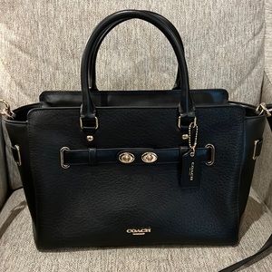 Coach. Blake Carryall leather bag. Black. Never used.